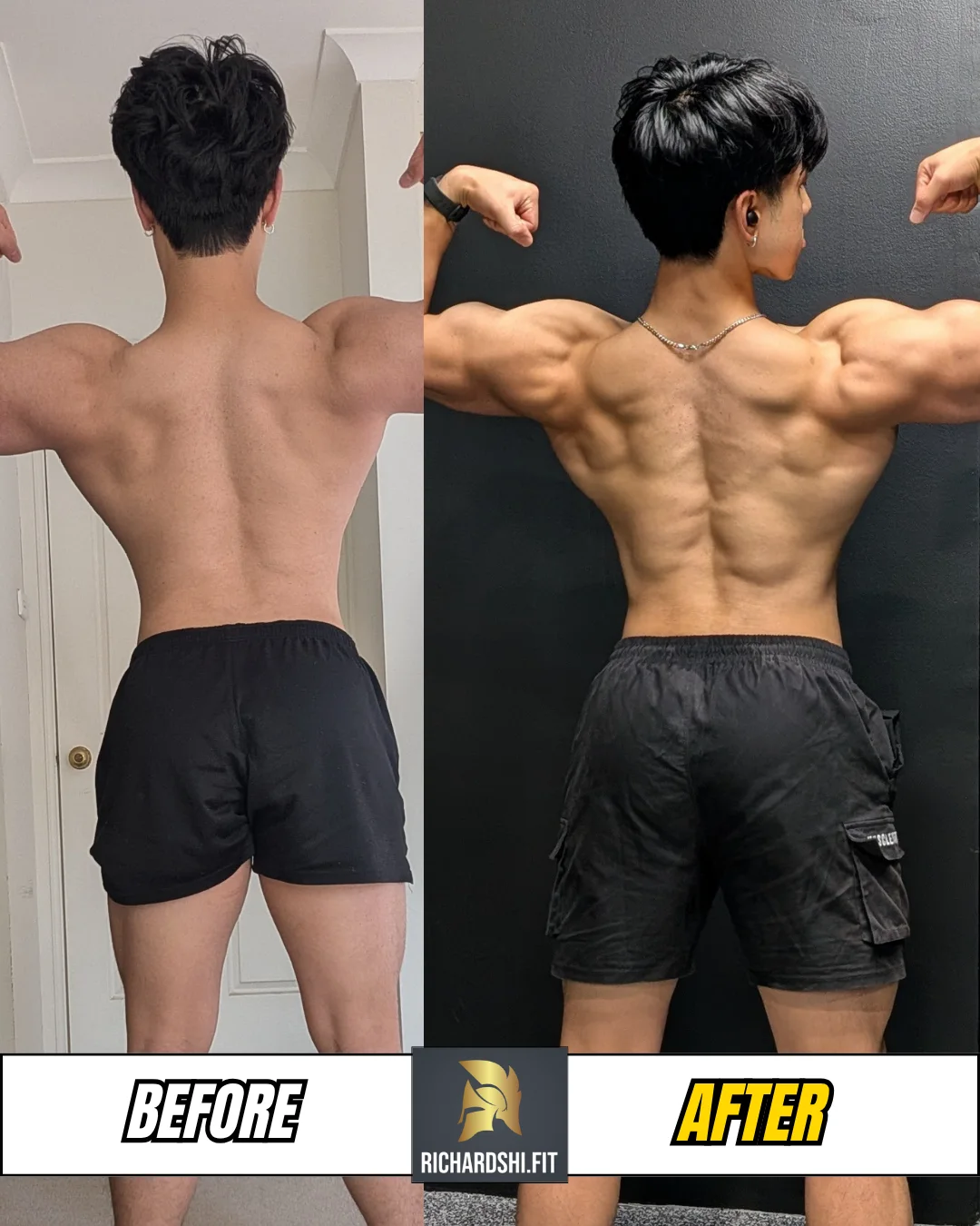 Richard Fat-Loss Phase Transformation (Back)